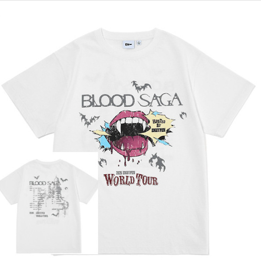 ENHYPEN concert inspired blood saga world tour print tshirt