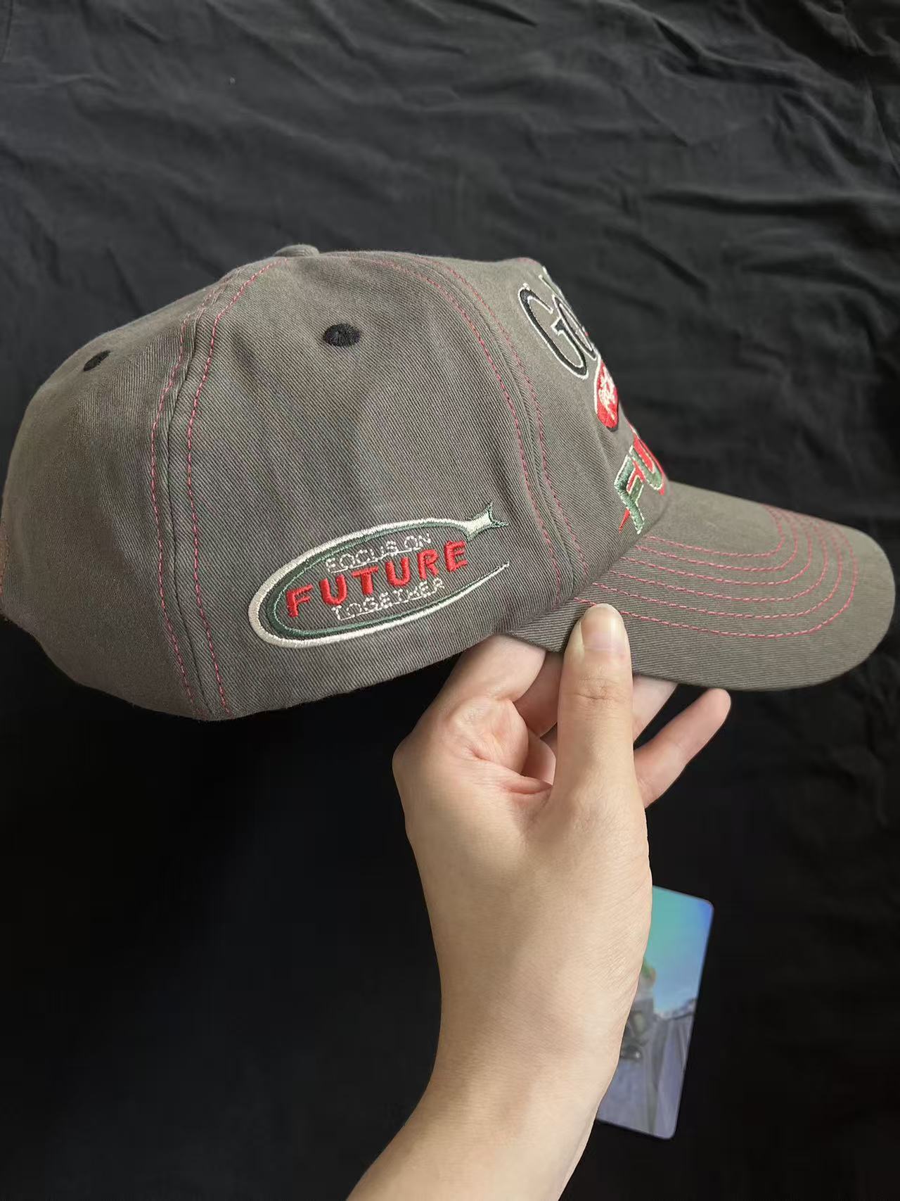 Cortis James&Juhoon Inspired Goldmine Future Embroidered Cap Hat
