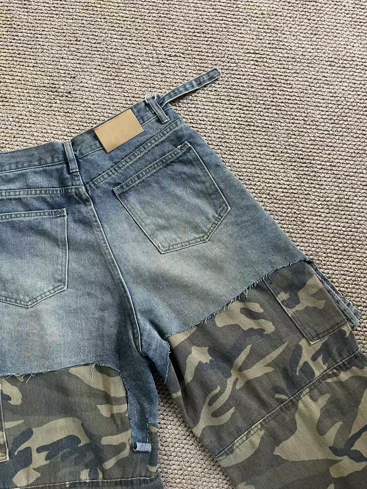 ENHYPEN Niki Inspired Patchwork Camo Cargo Pants-NI-KI