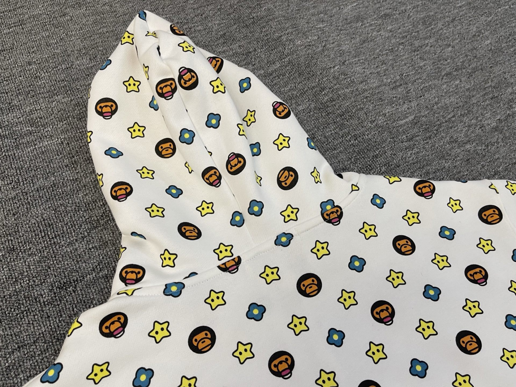 NewJeans Haerin Inspired BABY MILO Print Zip-Up Hoodie Jacket