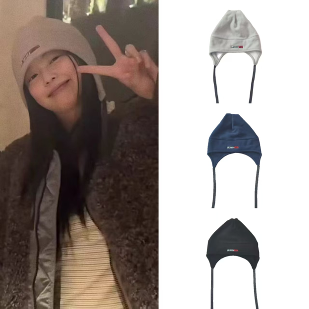 Blackpink Jennie&Newjeans Haerin Inspired Polar Fleece Earflap