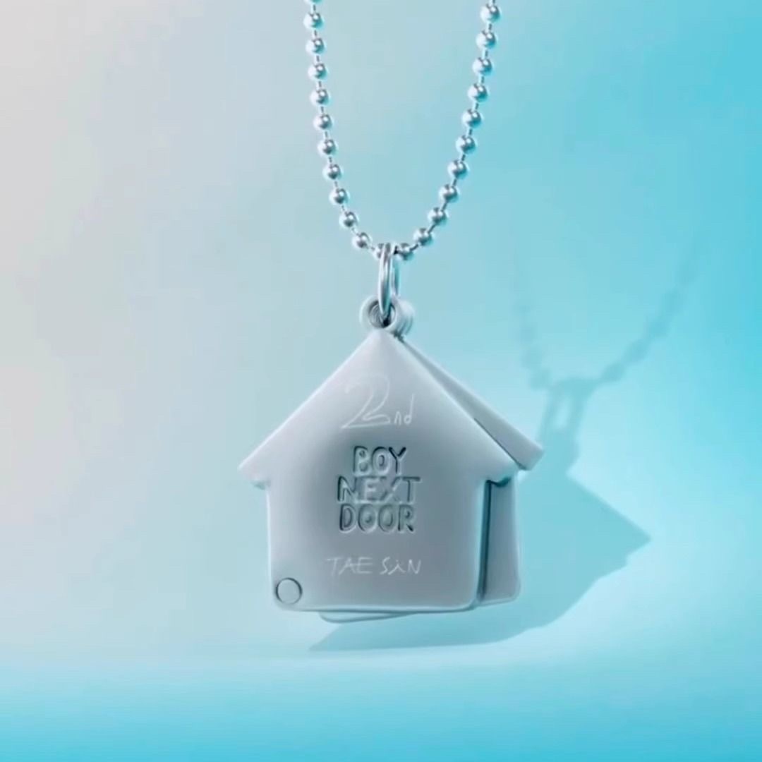 Boynextdoor 2nd Anniversary Fan Support Gift Small House Necklace
