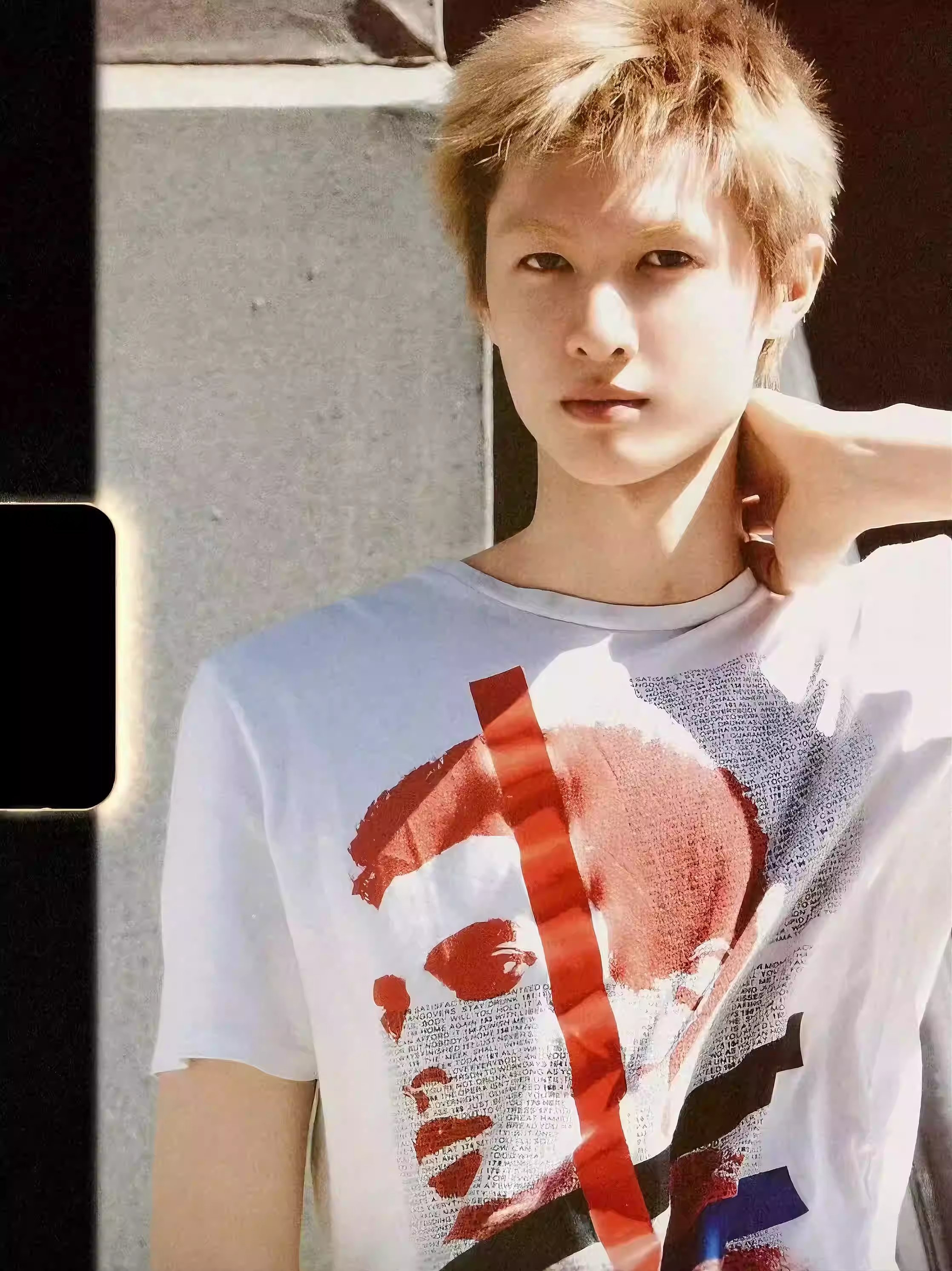 Cortis Martin Inspired Portrait Collage Tape Print T-Shirt