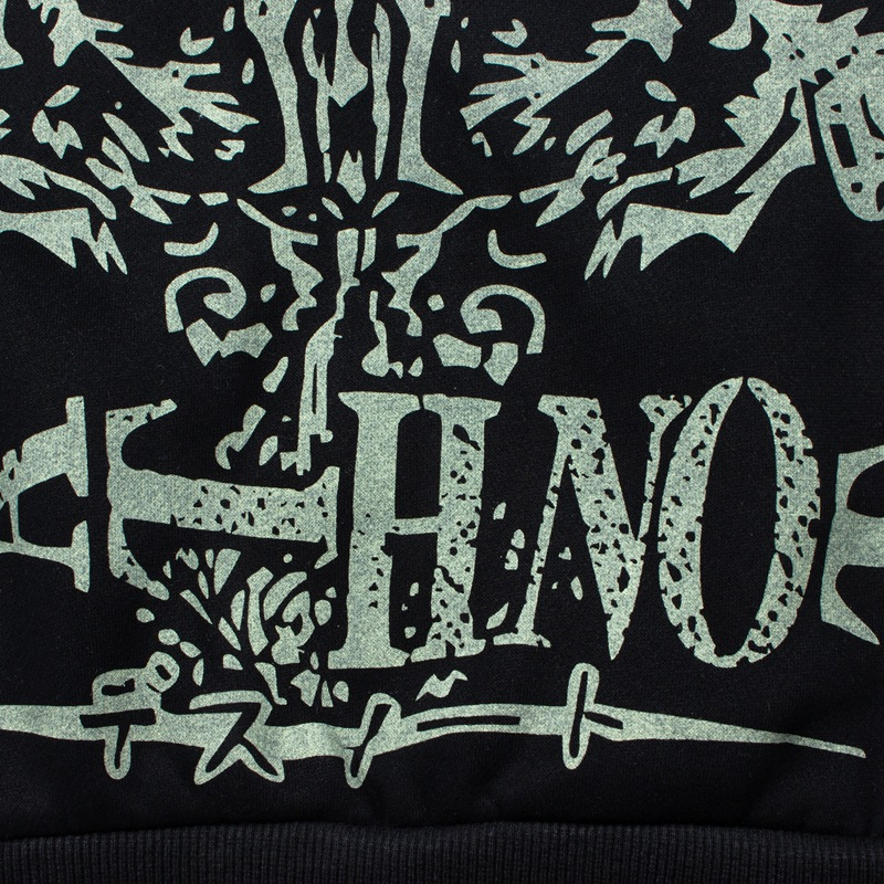 Aespaa Giselle Inspired Heart Devil Graffiti Printed Zip Up Hoodie