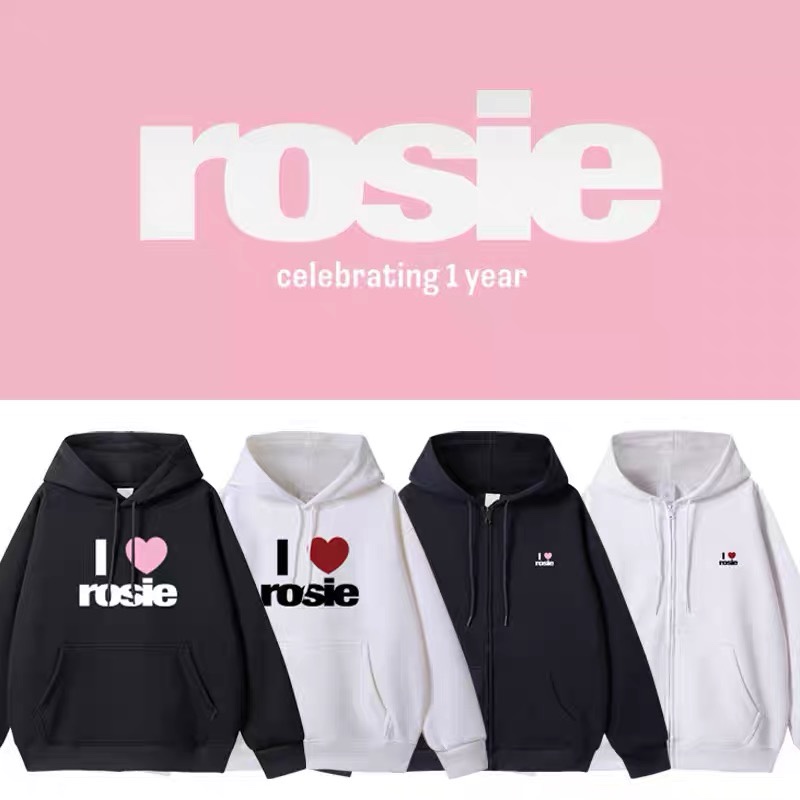 Blackpink Rose Rosie Celebrating 1 year Merch Inspired Hoodie