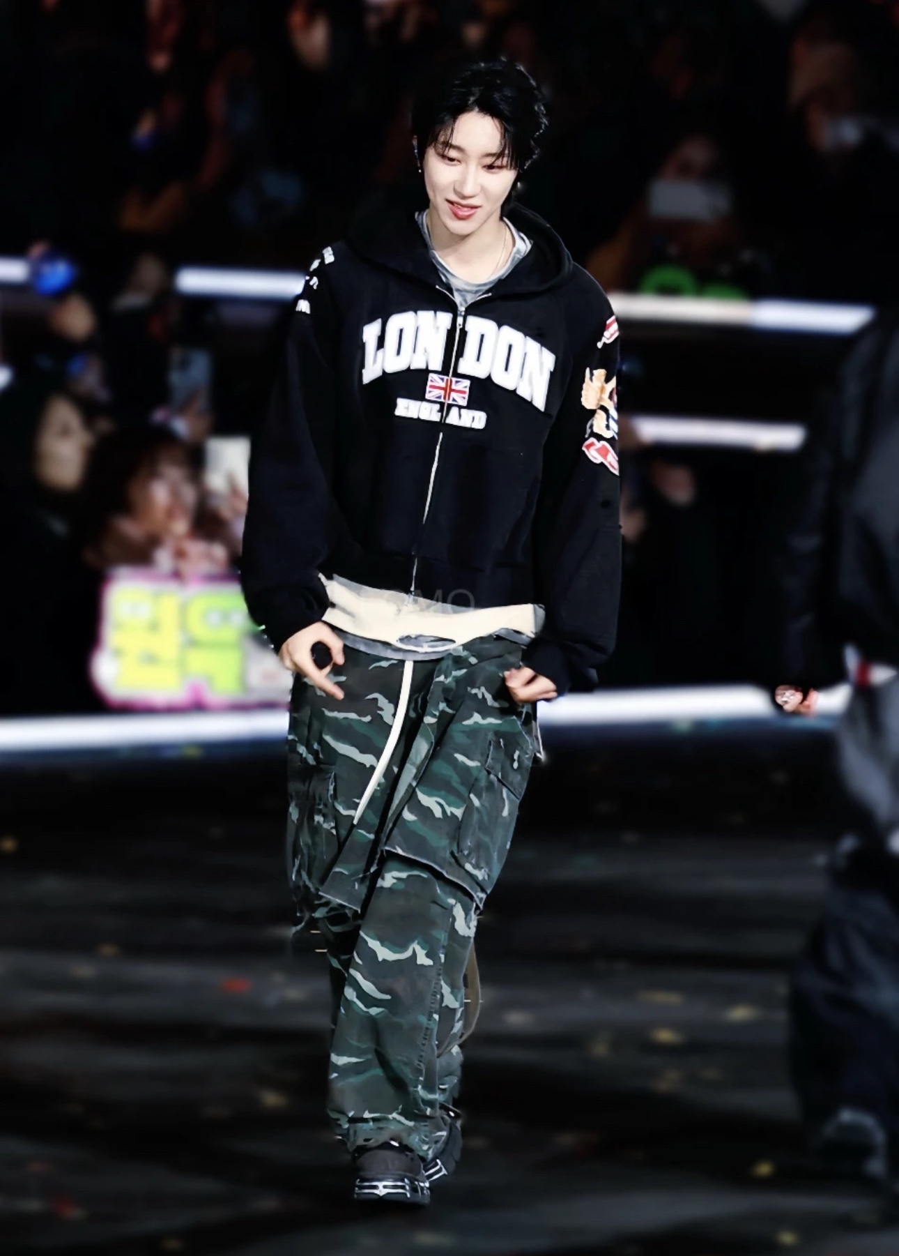 Seventeen Minghao Embroidered inspired Patchwork Hip pop Hoodie-The8