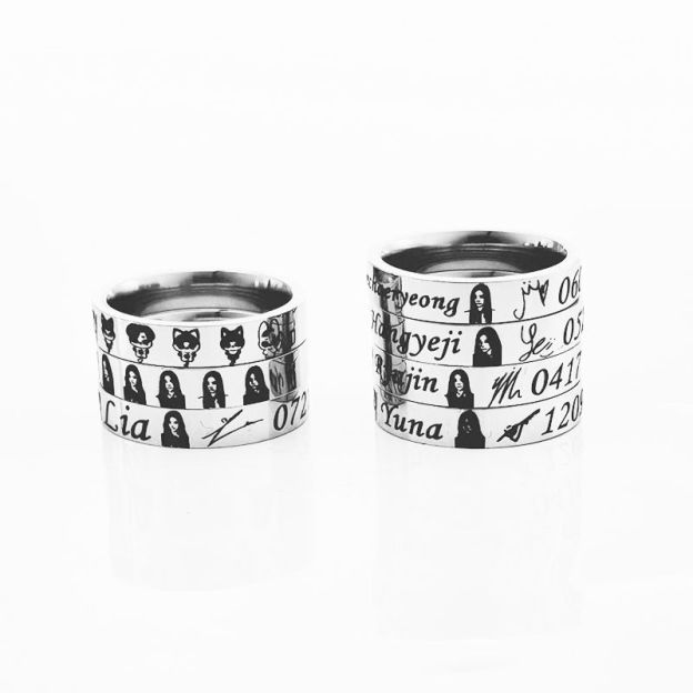 ITZY Fanmade Birthdate Signature Ring 