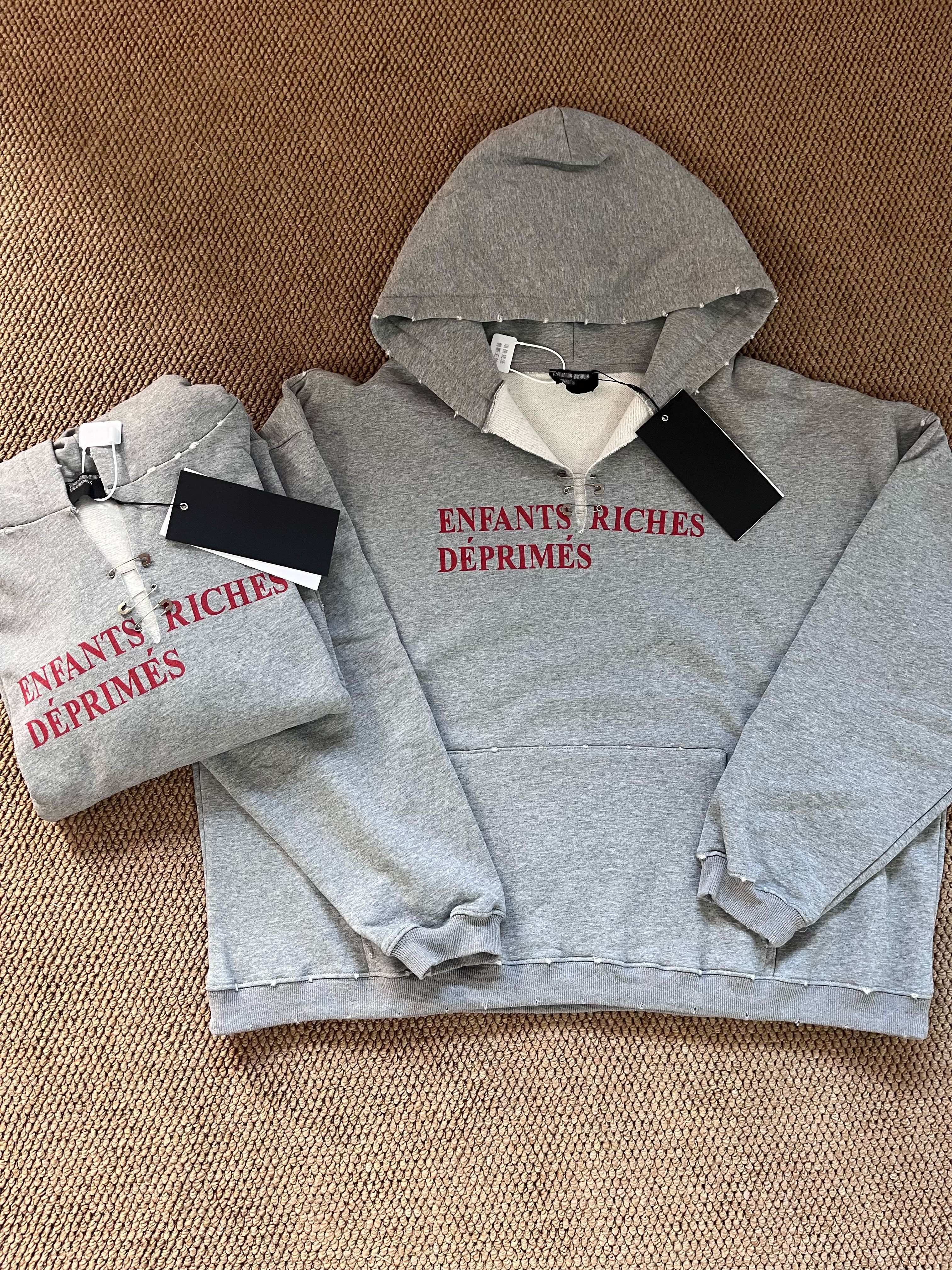 Enhypen Niki & Seventeen Mingyu Gray Vintage Keywords Distressed inspired Oversized Hoodie