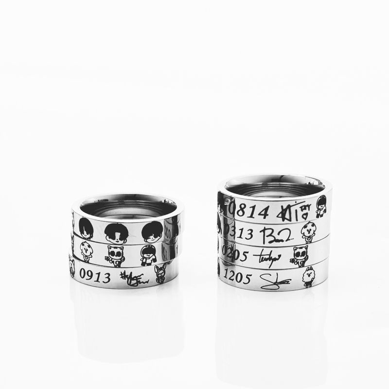 TXT Fanmade Birthdate Signature Ring 