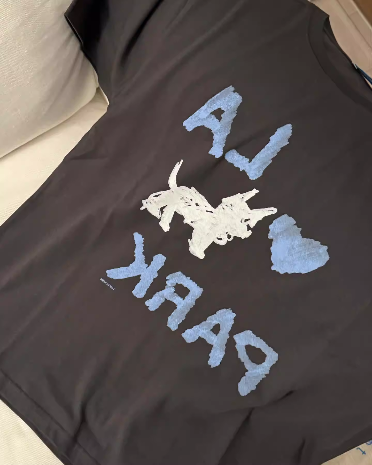 IU x Blackpink Jennie Inspired Doodle Puppy Tee