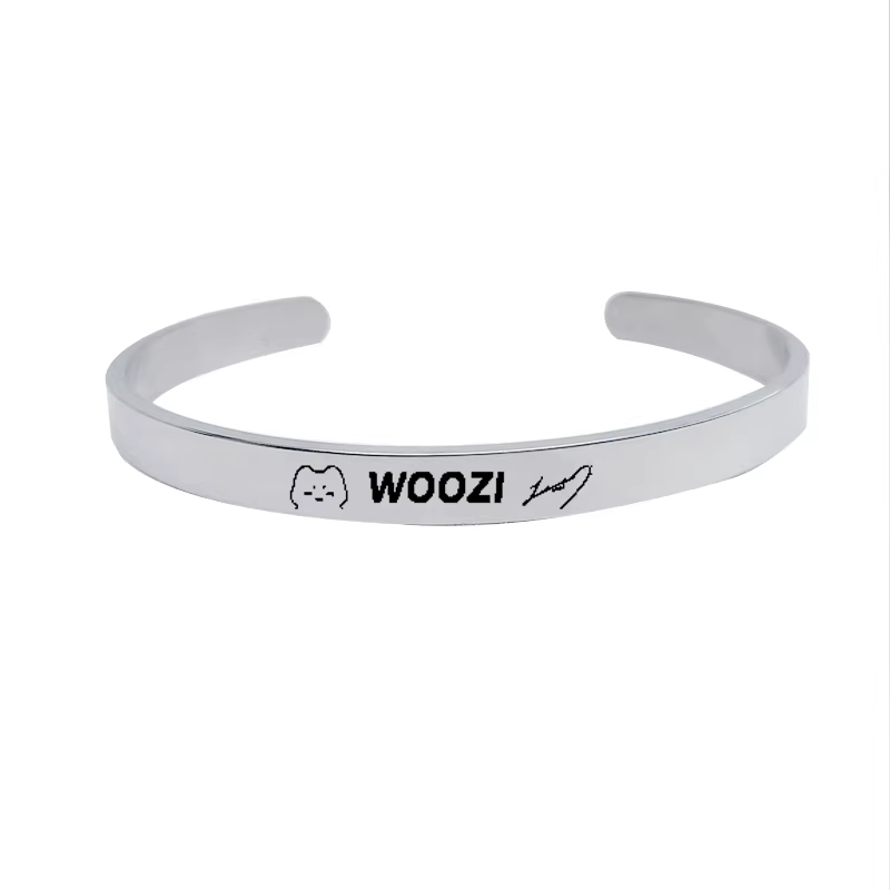 SEVENTEEN Fanmade Titanium Steel Cuff Bracelet