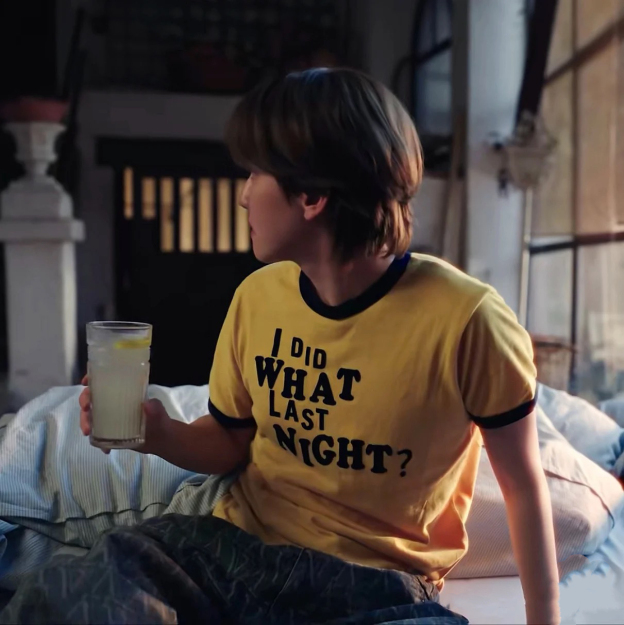 Seventeen Mingyu & TXT Yeonjun Inspired Vibrant Yellow Contrast Short Sleeve Tee