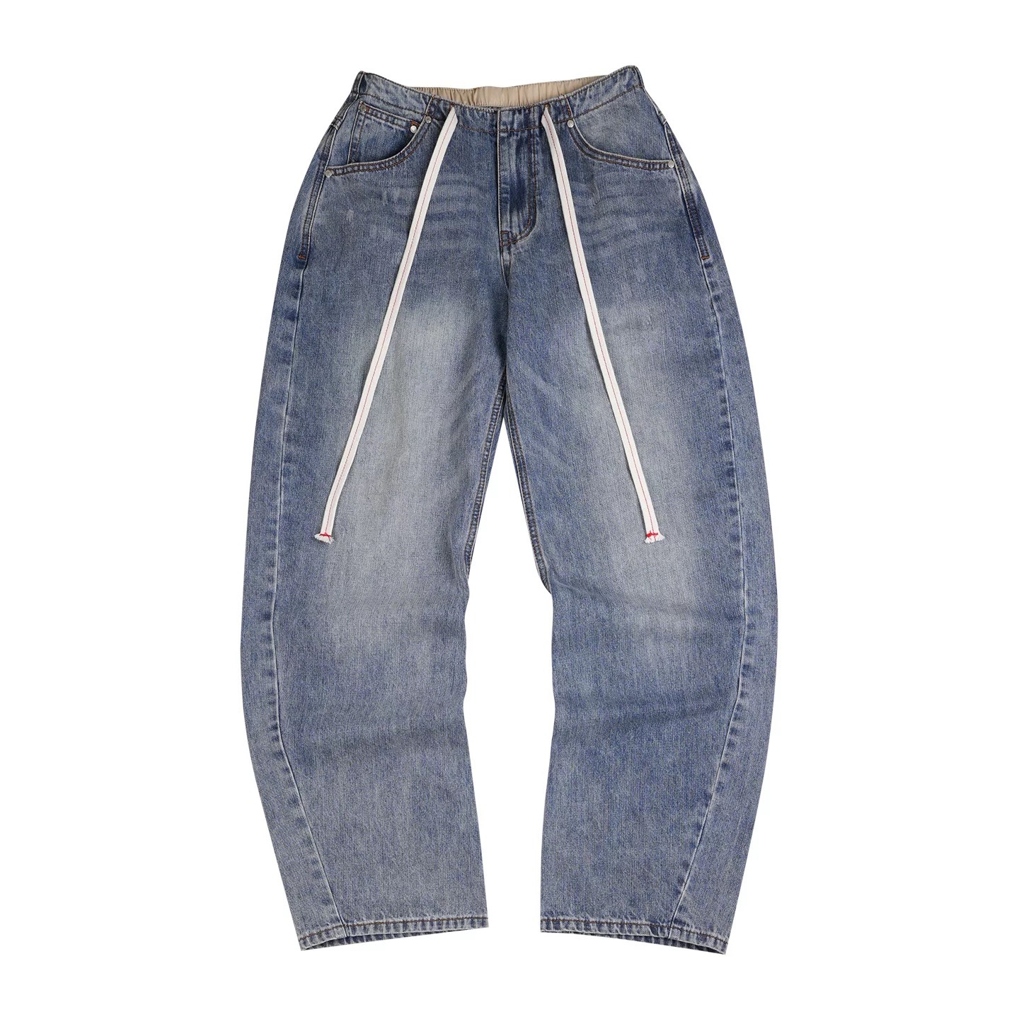 Blackpink Jennie Inspired Drawstring Wide Leg Jeans