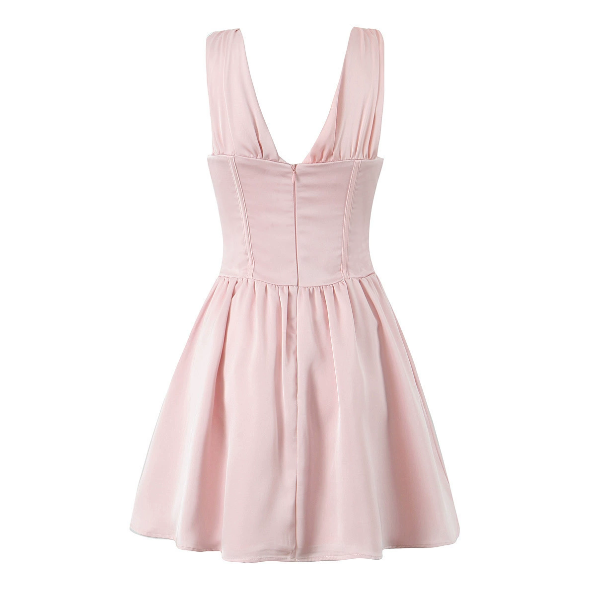 V-neck puffy dress-Outfitidea For Blinks BLACKPINK-Inspired Fashion