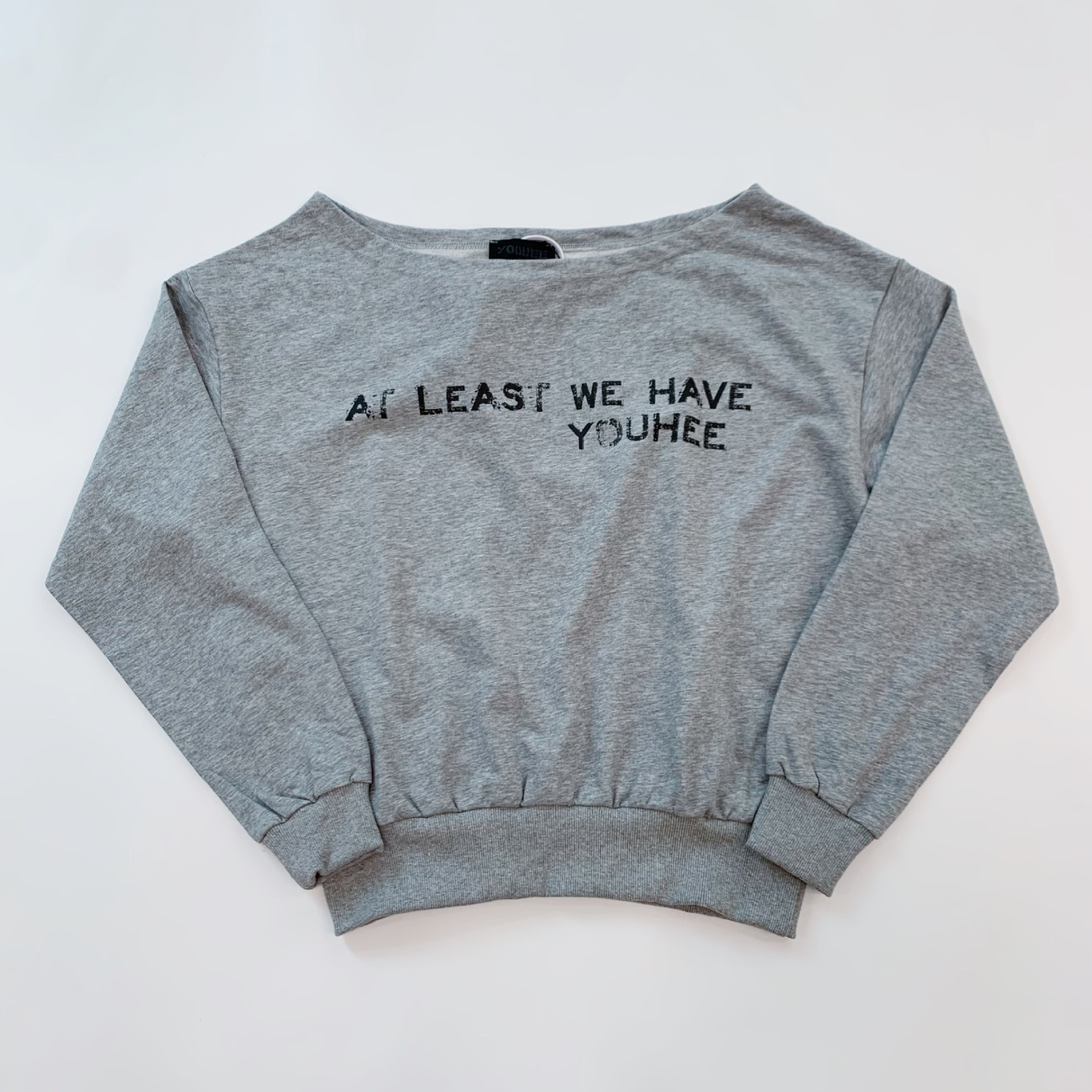 Red Velvet Joy Asymmetrical Off Shoulder Long Sleeve Sweatshirt