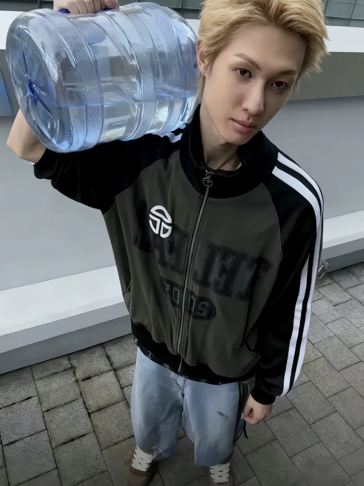 TXT Yeonjun&Cortis Martin Inspired Vintage Logo Track Jacket
