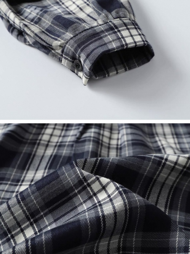 GIDLE Yuqi Inspired Plaid Overshirt