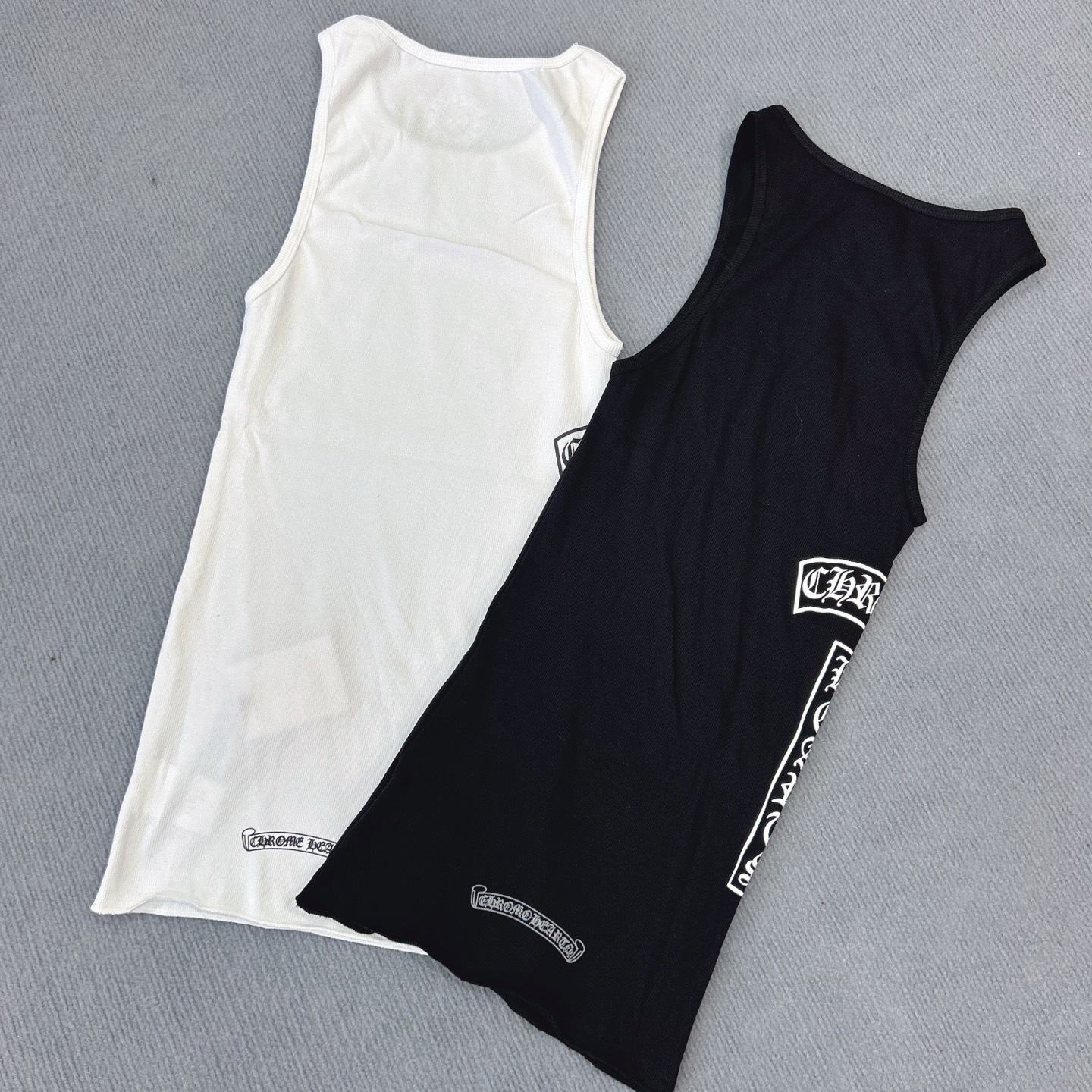Stray kids Hyunjin Inspired Chrome Hearts Style Black Logo Tank Top-straykids