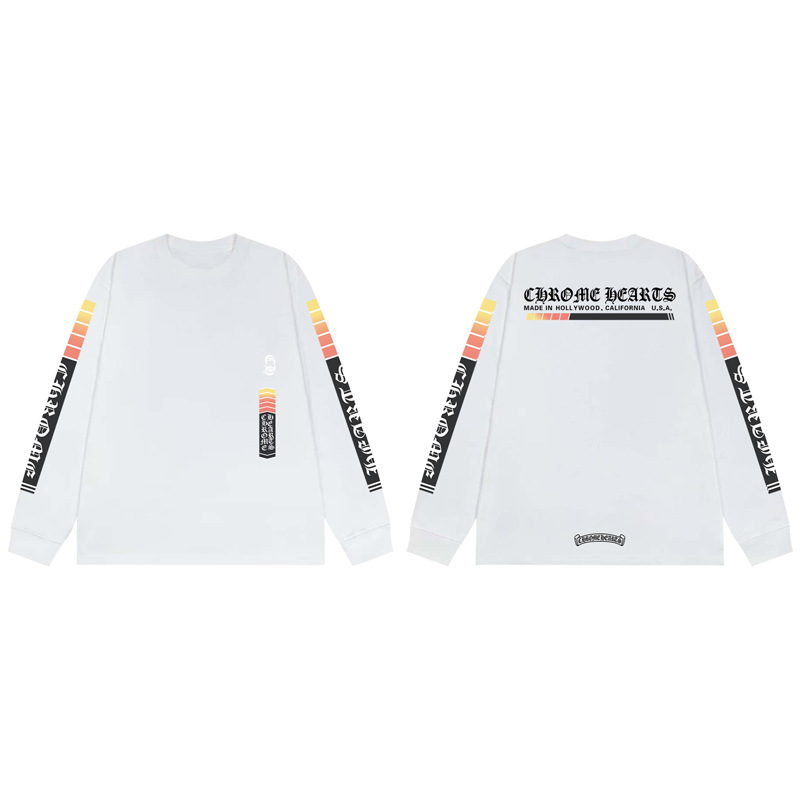 Heeseung Evan Inspired Chrome Hearts Sunset Gradient Long Sleeve T-Shirt