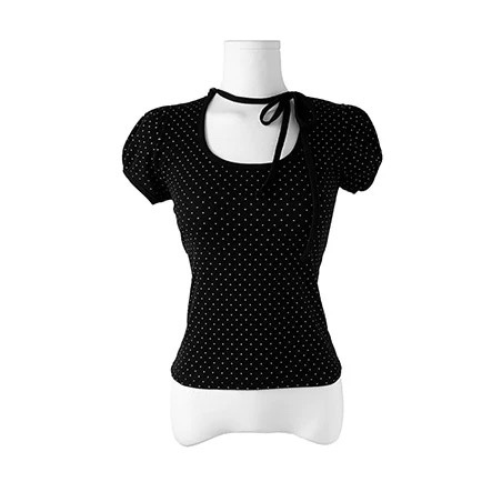 BABYMONSTER Ahyeon & Asa Inspired Dot Print T-Shirt