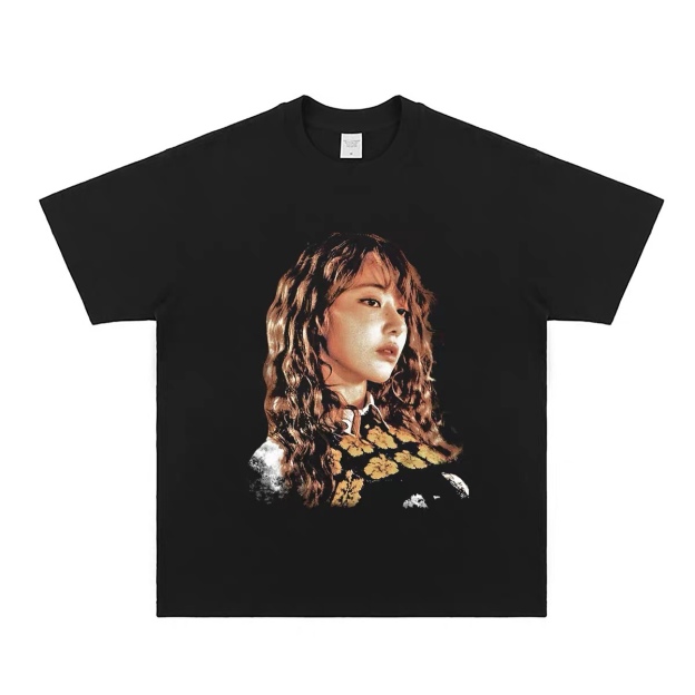 LE SSERAFIM Custom Member Printed Retro Washed T-Shirt