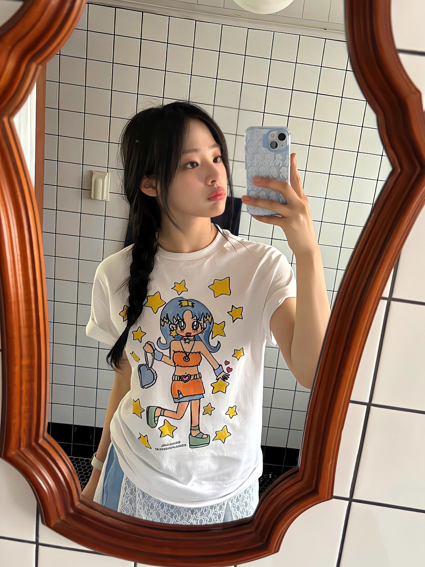 Newjeans Minji Inspired Starry Girl T-Shirt - NJZ