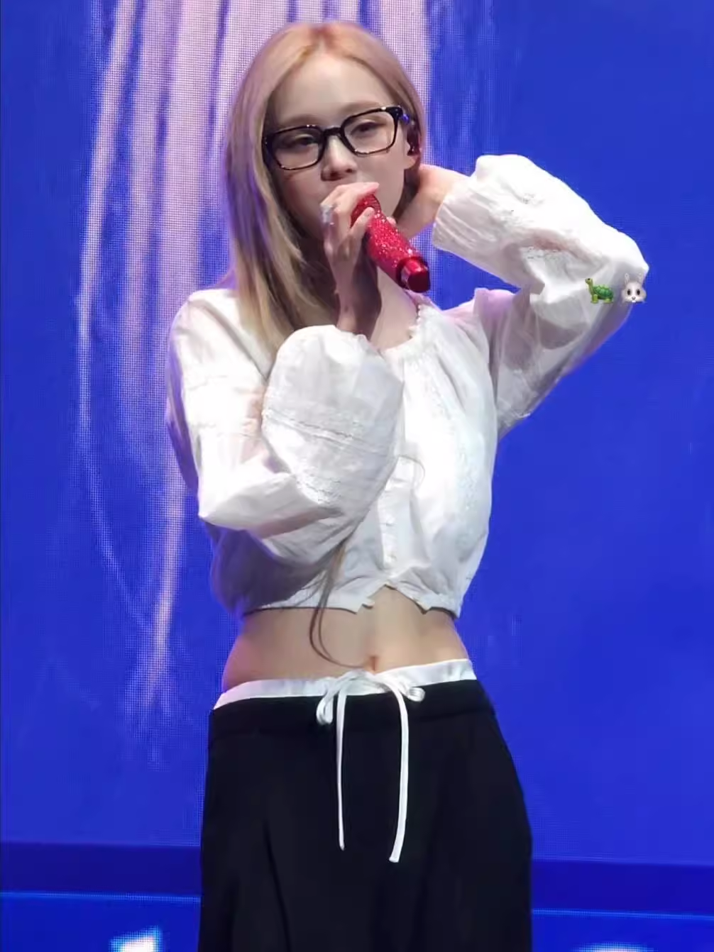 White Waist Drawstring Straight Leg Pants-Aespa Winter