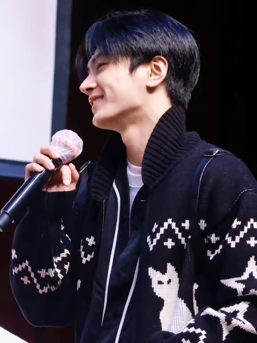 Enhypen Jay Cat Print Inspired Cat Zip-up Sweater