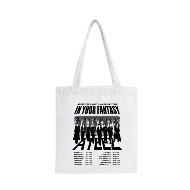 ATEEZ 2025 In Your Fantasy World Tour Merch Inspired Custom Tote Bag