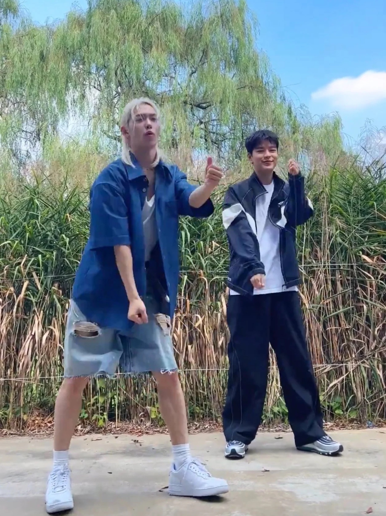 Straykids Felix Baggy Ripped Denim inspired Shorts pant-stray kids