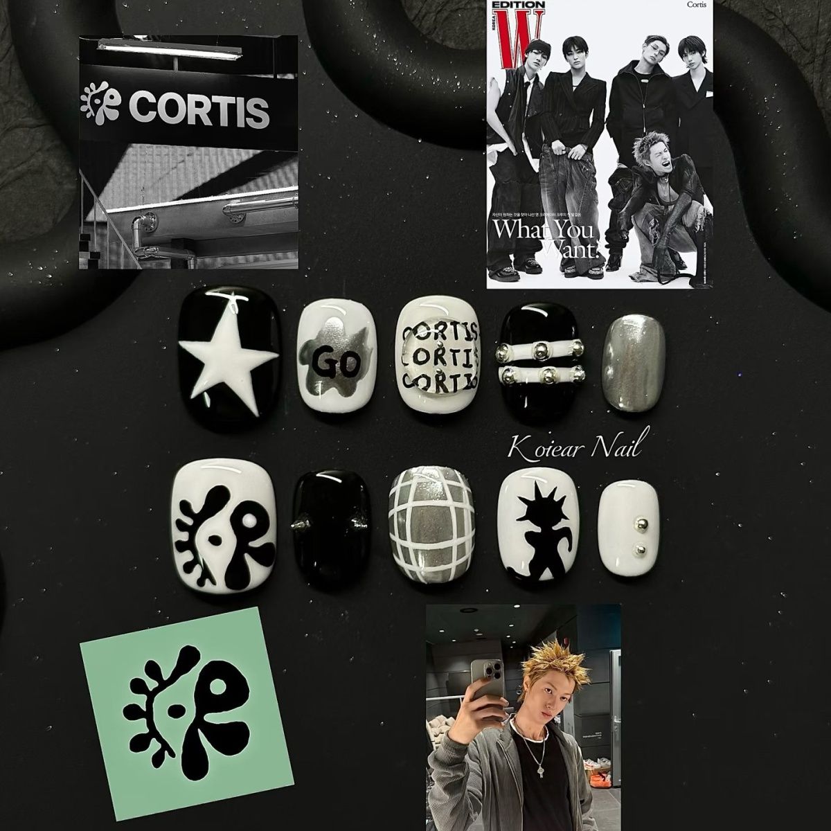Cortis Inspired Custom Handmade Press-On Nails