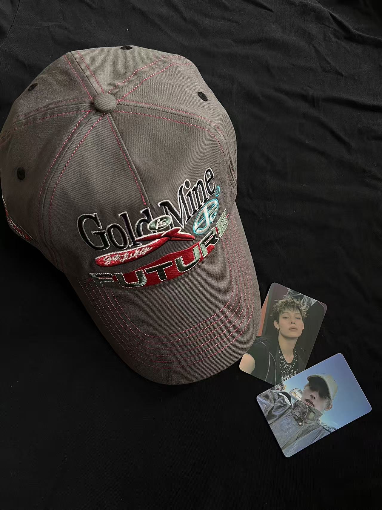 Cortis James&Juhoon Inspired Goldmine Future Embroidered Cap Hat