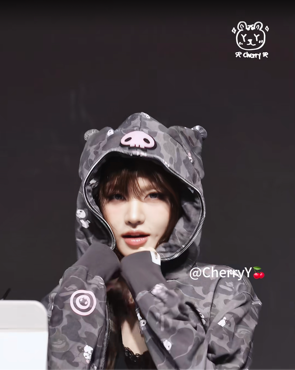 IVE Liz Inspired BAPE x Sanrio Characters Camo Full Zip Hoodie
