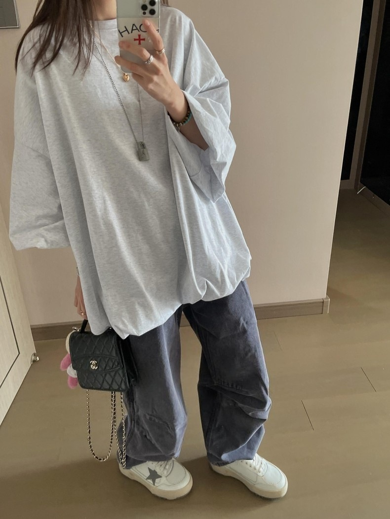 BLACKPINK Jennie Inspired Puff Sleeve Loose T-Shirt