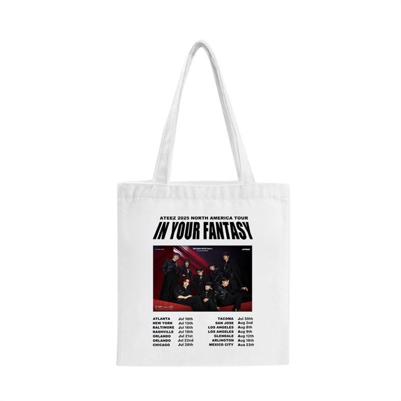 ATEEZ 2025 In Your Fantasy World Tour Merch Inspired Custom Tote Bag