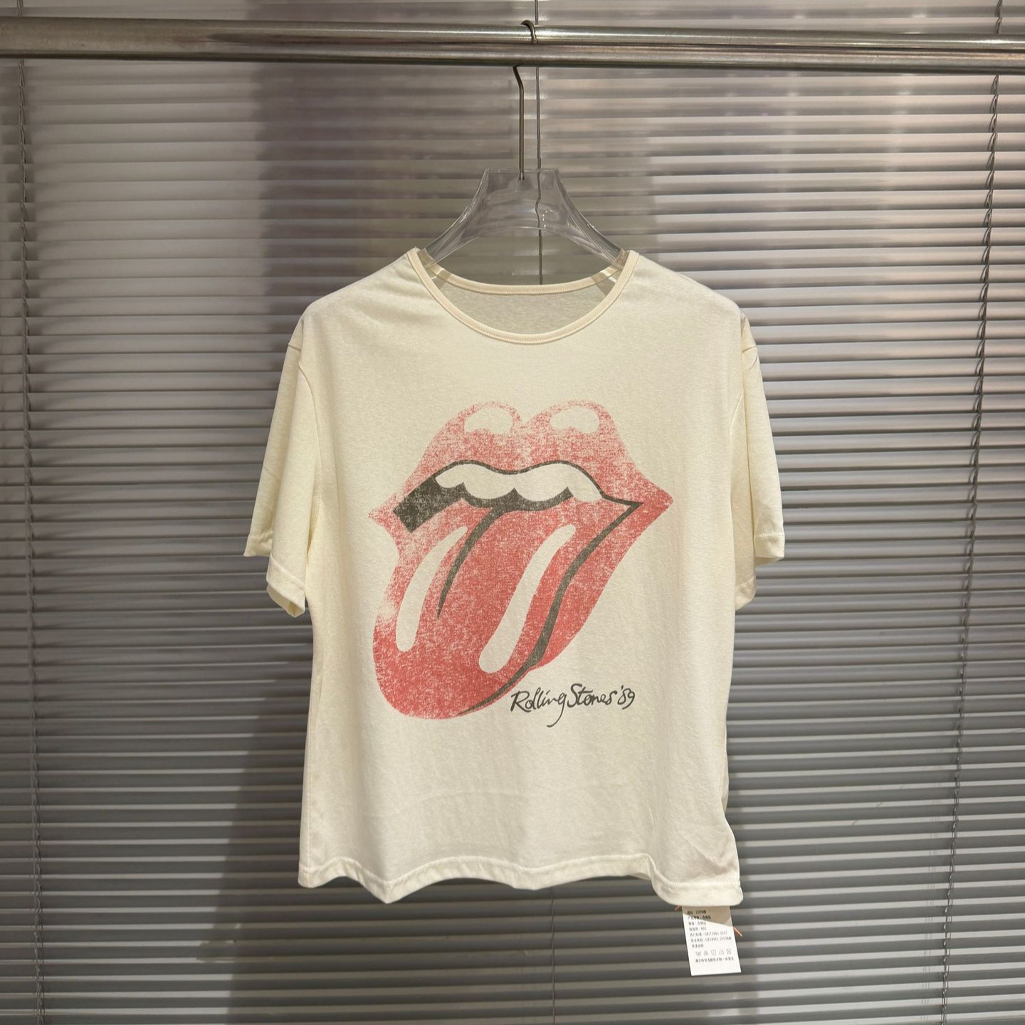 Lngshot Woojin Inspired The Rolling Stones Tongue Logo Vintage Band Tee