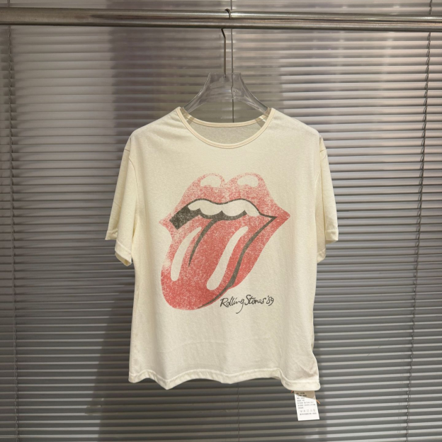 Lngshot Woojin Inspired The Rolling Stones Tongue Logo Vintage Band Tee