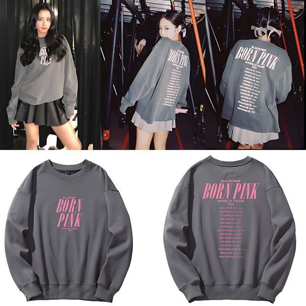 Born Pink World Tour Crewneck Hoodie-Blackpink