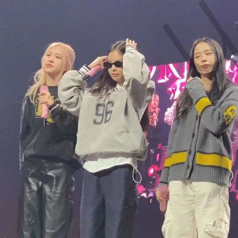 Blackpink Jennie Embroidered Baseball Jersey inspired Hoodie