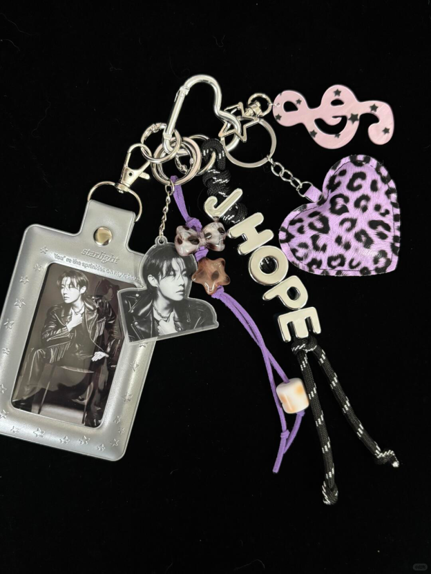 BTS Photocard Holder Keychain Bag Charm
