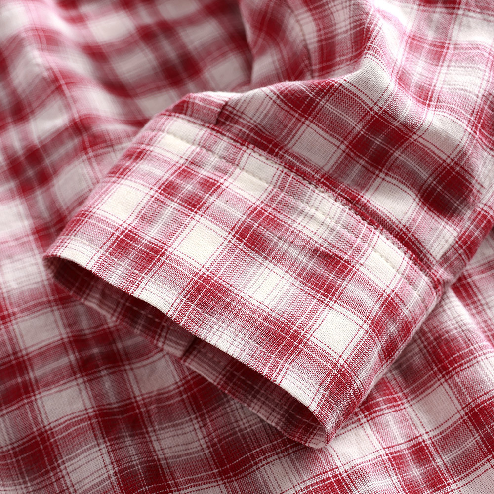 LE SSERAFIM Kazuha Inspired Red Plaid Shirt