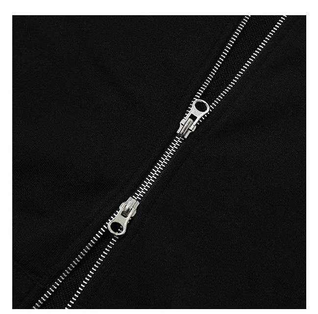 Enhypen Jay Inspired Black Zip-up Hoodie