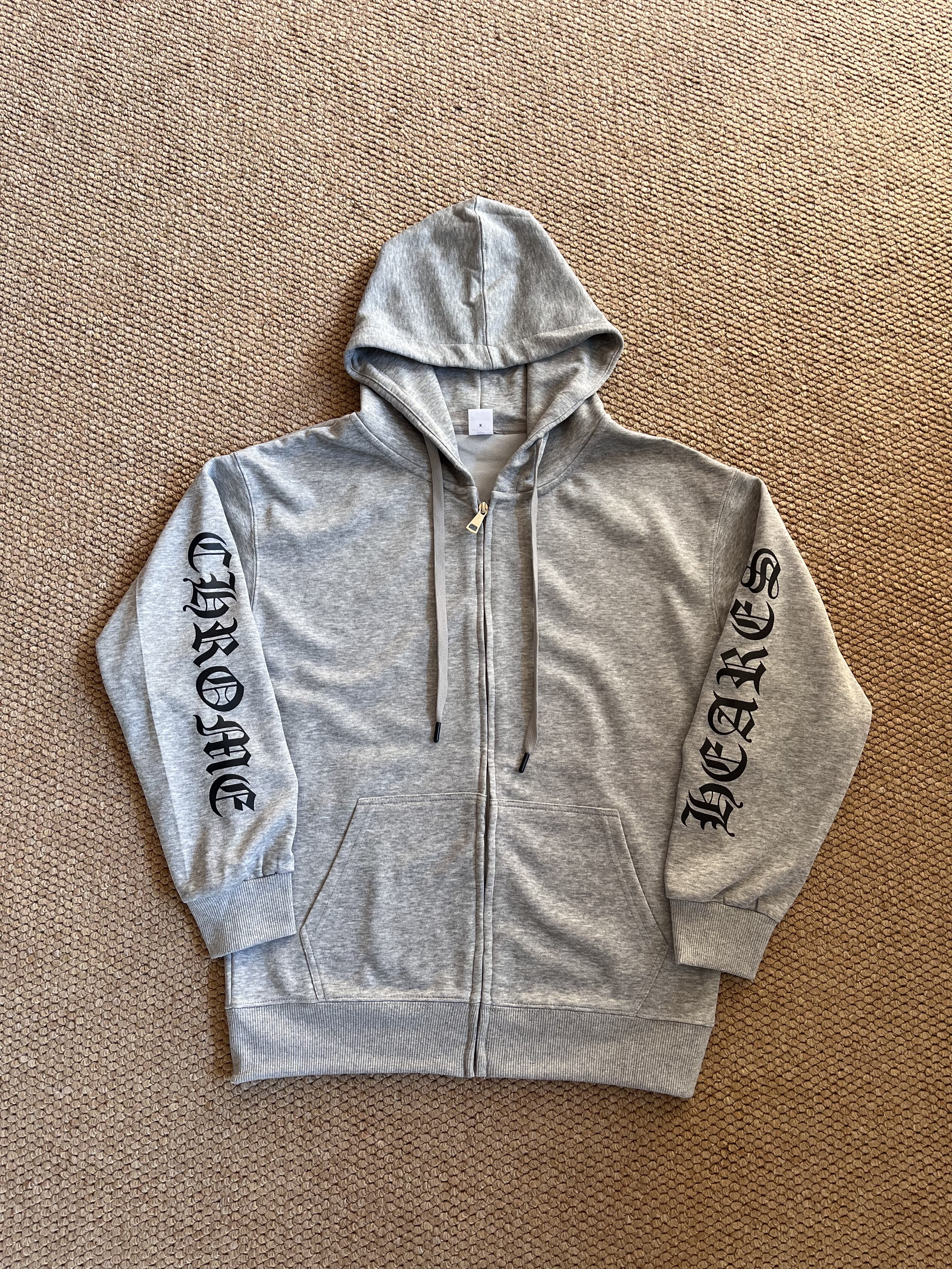 ENHYPEN Niki Inspired Grey Character Print Zip-Up Hoodie