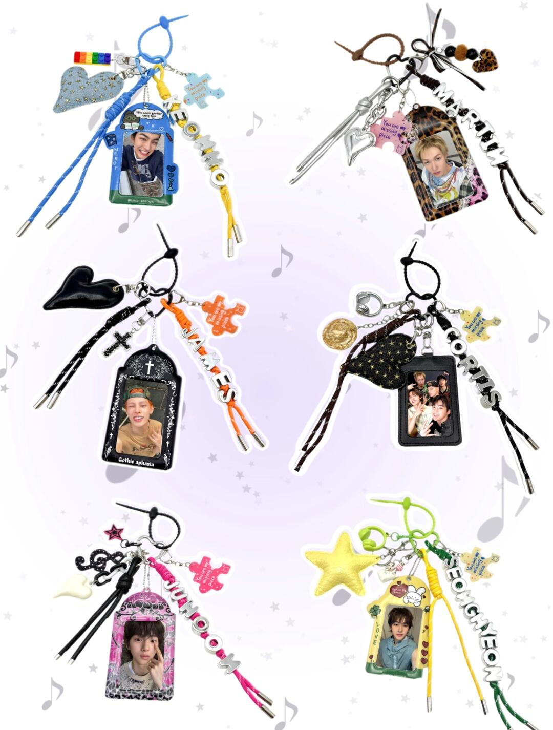 Cortis Photocard Holder Keychain Bag Charm