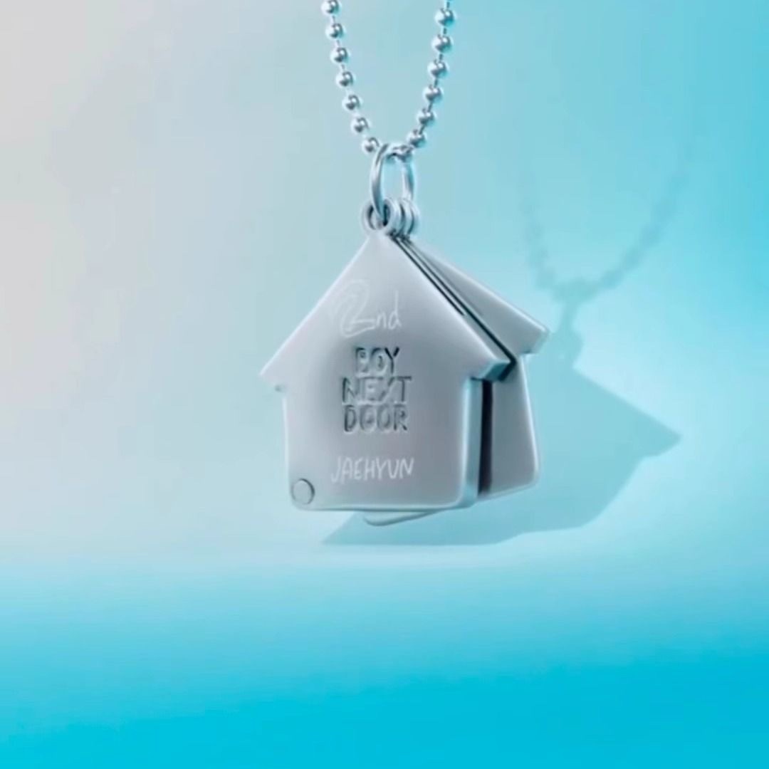 Boynextdoor 2nd Anniversary Fan Support Gift Small House Necklace
