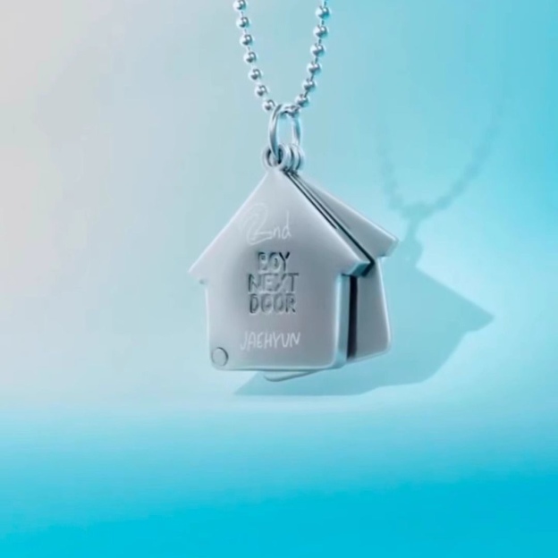 Boynextdoor 2nd Anniversary Fan Support Gift Small House Necklace
