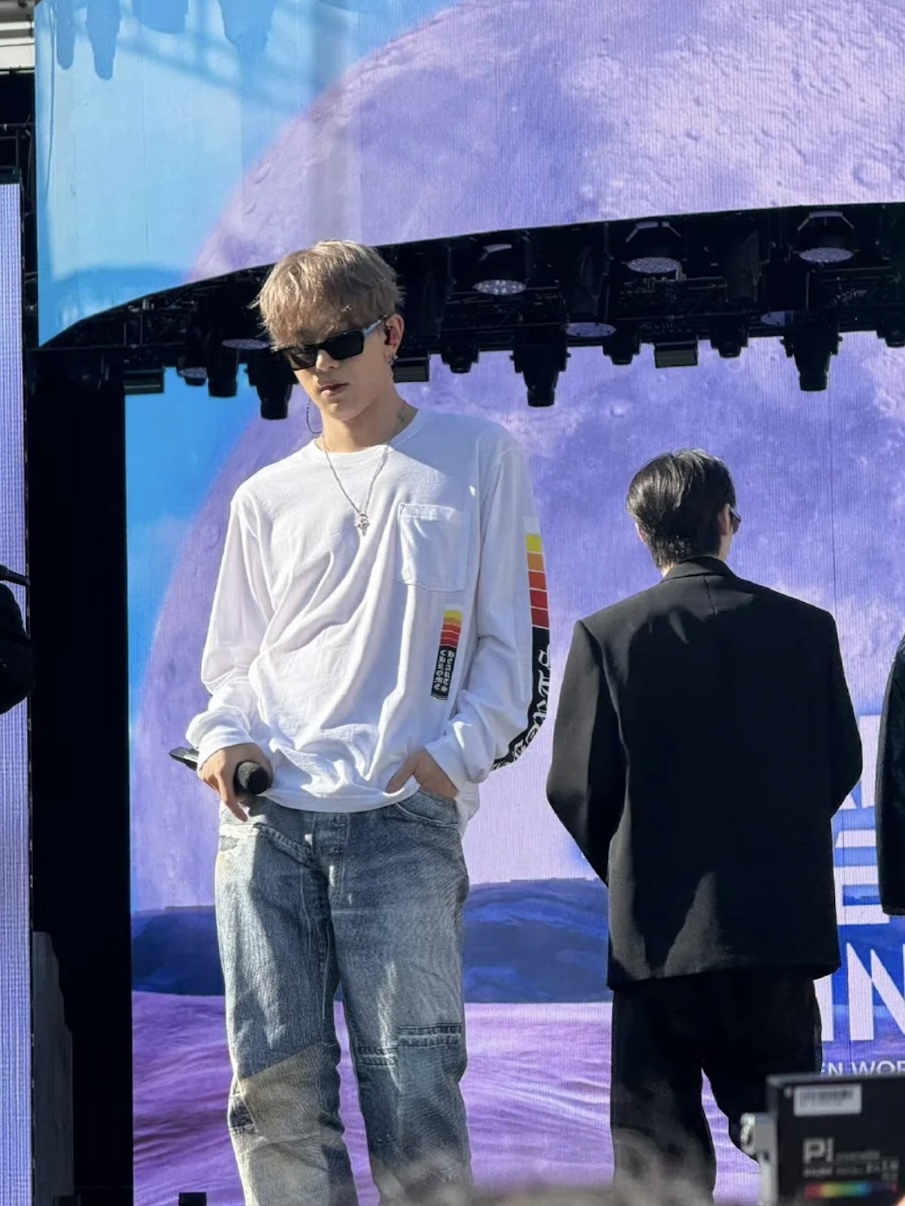 Heeseung Evan Inspired Chrome Hearts Sunset Gradient Long Sleeve T-Shirt
