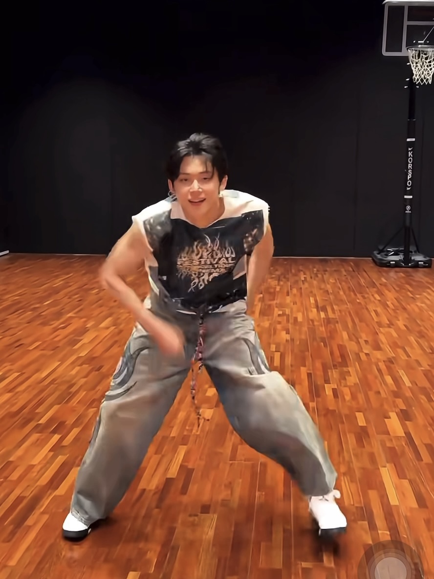 TXT Yeonjun Inspired Flame Print Wide Leg Pants