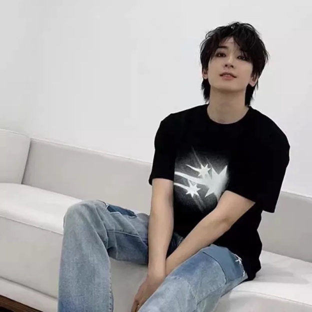 Seventeen Wonwoo Holographic Meteor Print  inspired T-Shirt