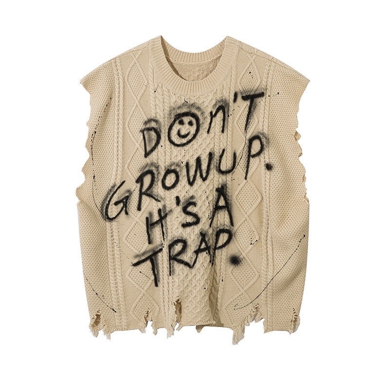 Straykids Jisung inspired Don’t Grow Up Knit Vest-Stray Kids